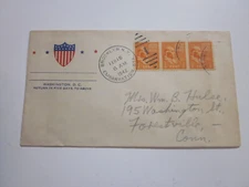 US Postal History PATRIOTIC COVER WWII BROOKLYN NY EMBARKATION STA 2/15/4 CANCEL