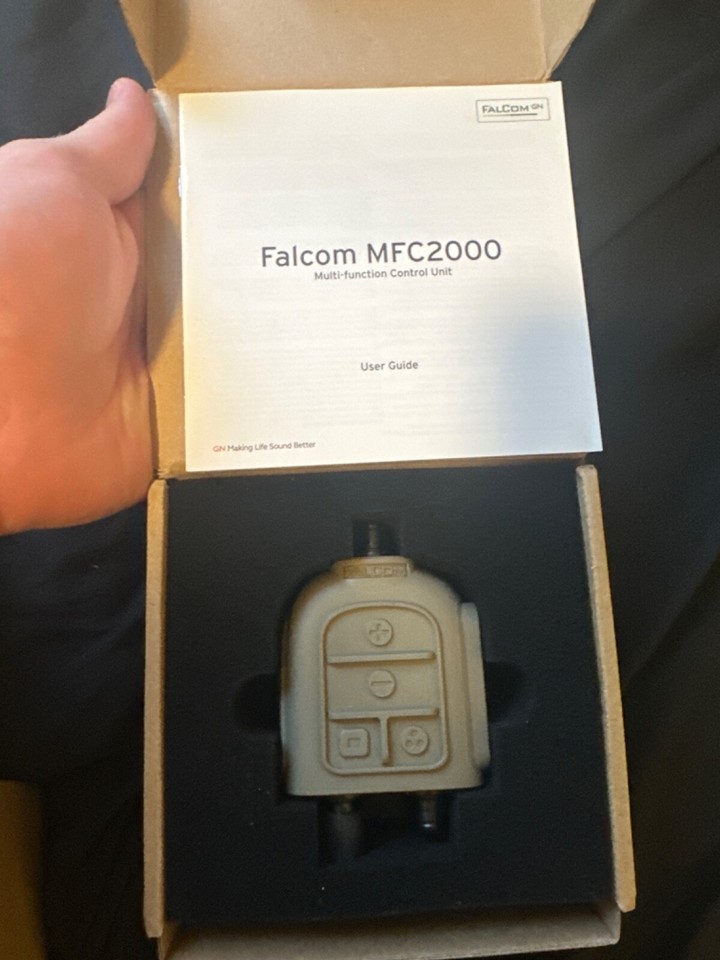 NWOT FALCOM MILITARY RADIO TACTICAL HEADSET USMC ARMY COMMS w. PTT ...