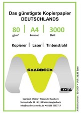 SAARBECK Media Kopierpapier 80g DIN A4  - 300...