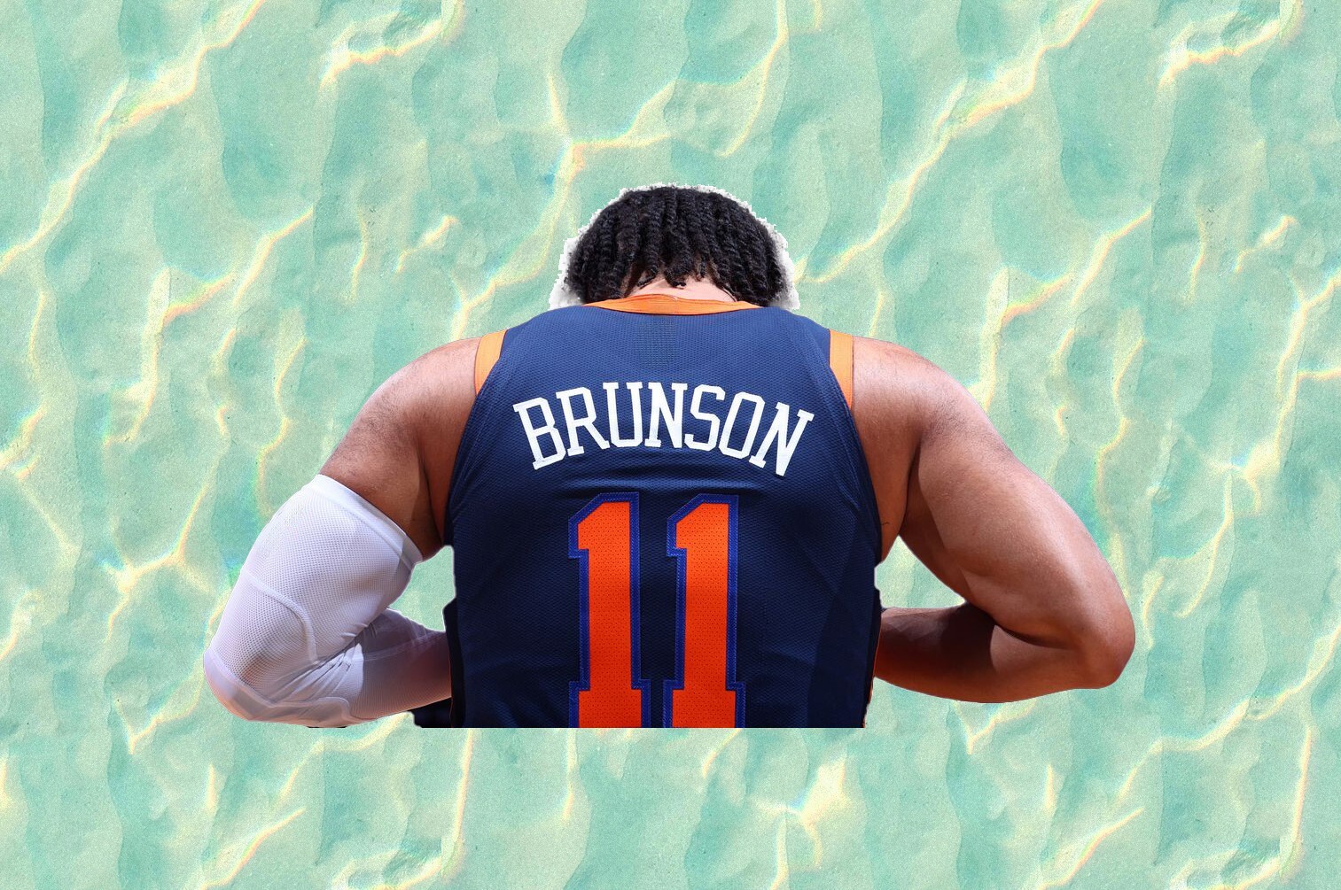 Knicks Jalen Brunson waterproof vinyl sticker decal in multiple sizes