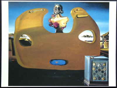 Salvador DALI  '' Memory of the Child Woman ''  Farb Graphik  30 x 40 cm