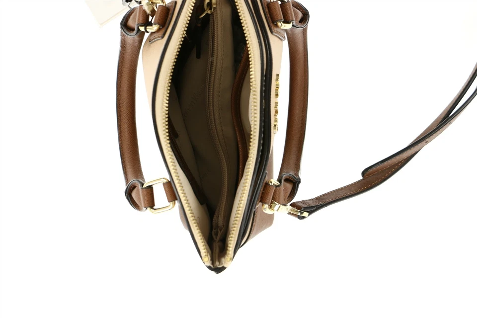 Bolso Bandolera Calvin Klein 245087 Mujer Patrón Bloques de Color Beige/Marrón Foto 3 de 3