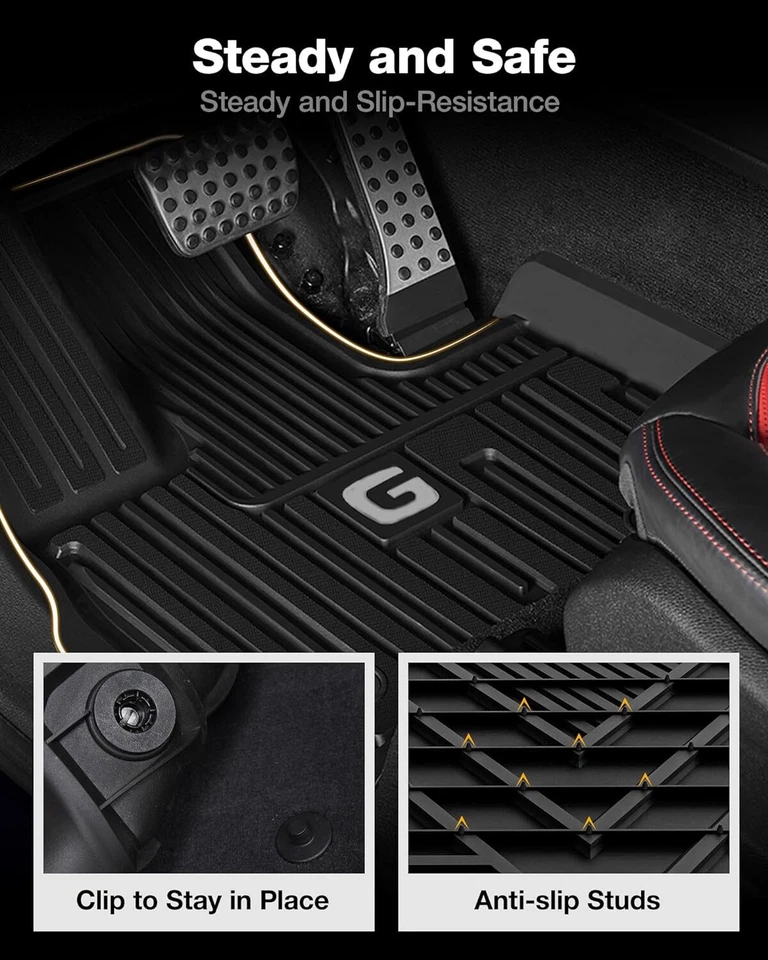 3W TPE Floor Mats Fit for Mercedes-Benz G Class/G500/G550/AMG G63 SUV 2019-2024 - Изображение 3 из 4