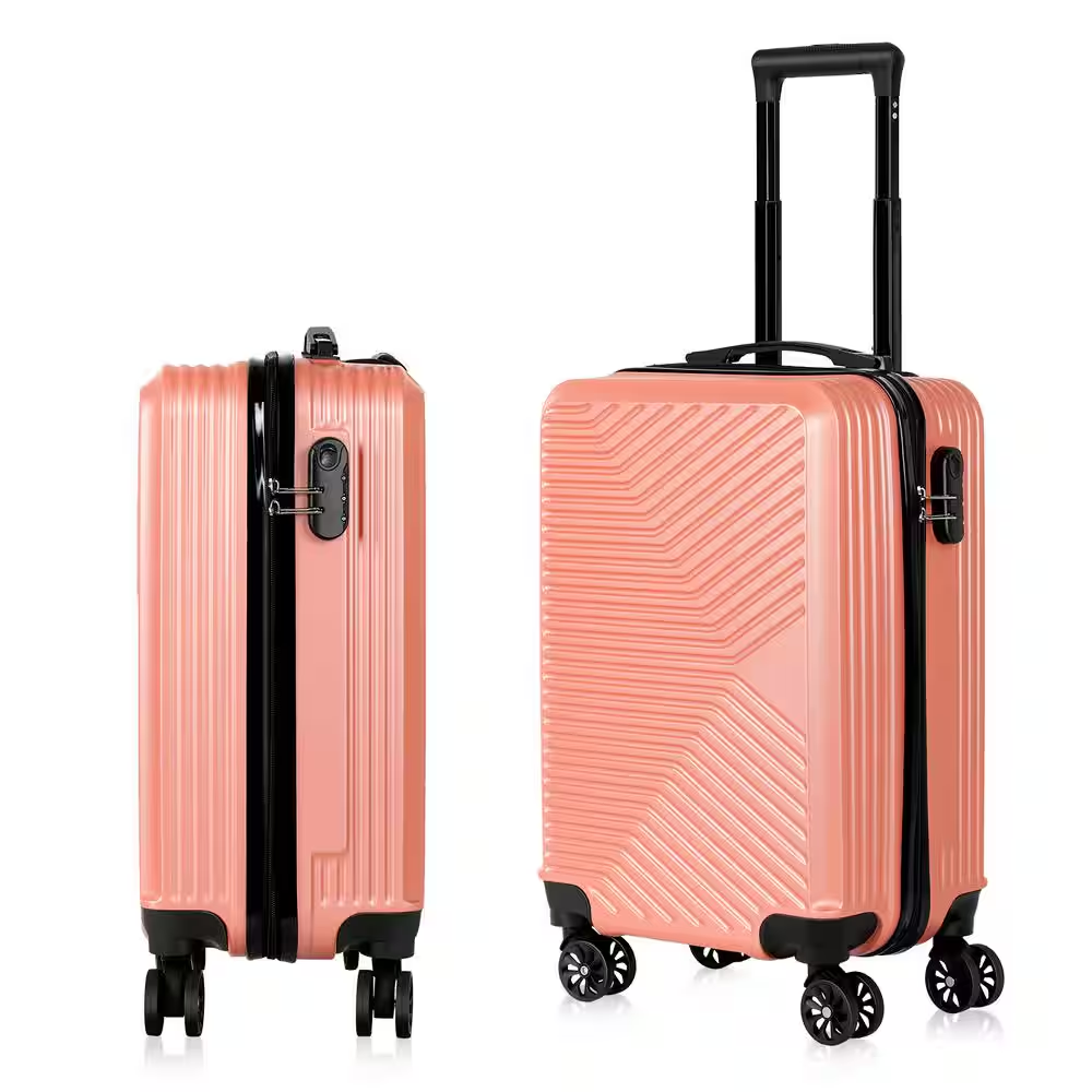 Carry on Luggage ABS plastic Suitcase Travel Rolling-image