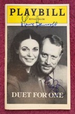 Duet For One Anne Bancroft Max Von Sydow Autographed Playbill*Hollywood Posters*
