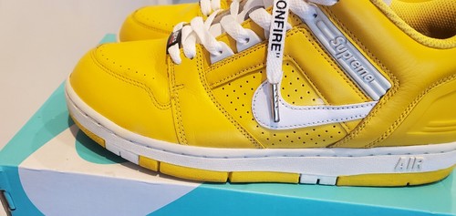 Size 8 - Nike Supreme x Air Force 2 Yellow - Picture 14 of 24
