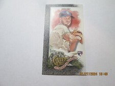 AARON ASHBY BREWERS 2022 TOPPS ALLEN & GINTER MINI BLACK BORDER RC CARD  #174