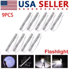 9x 10000Lumens Portable Super Bright Led USB Rechargeable Pen Pocket Torch Lamp