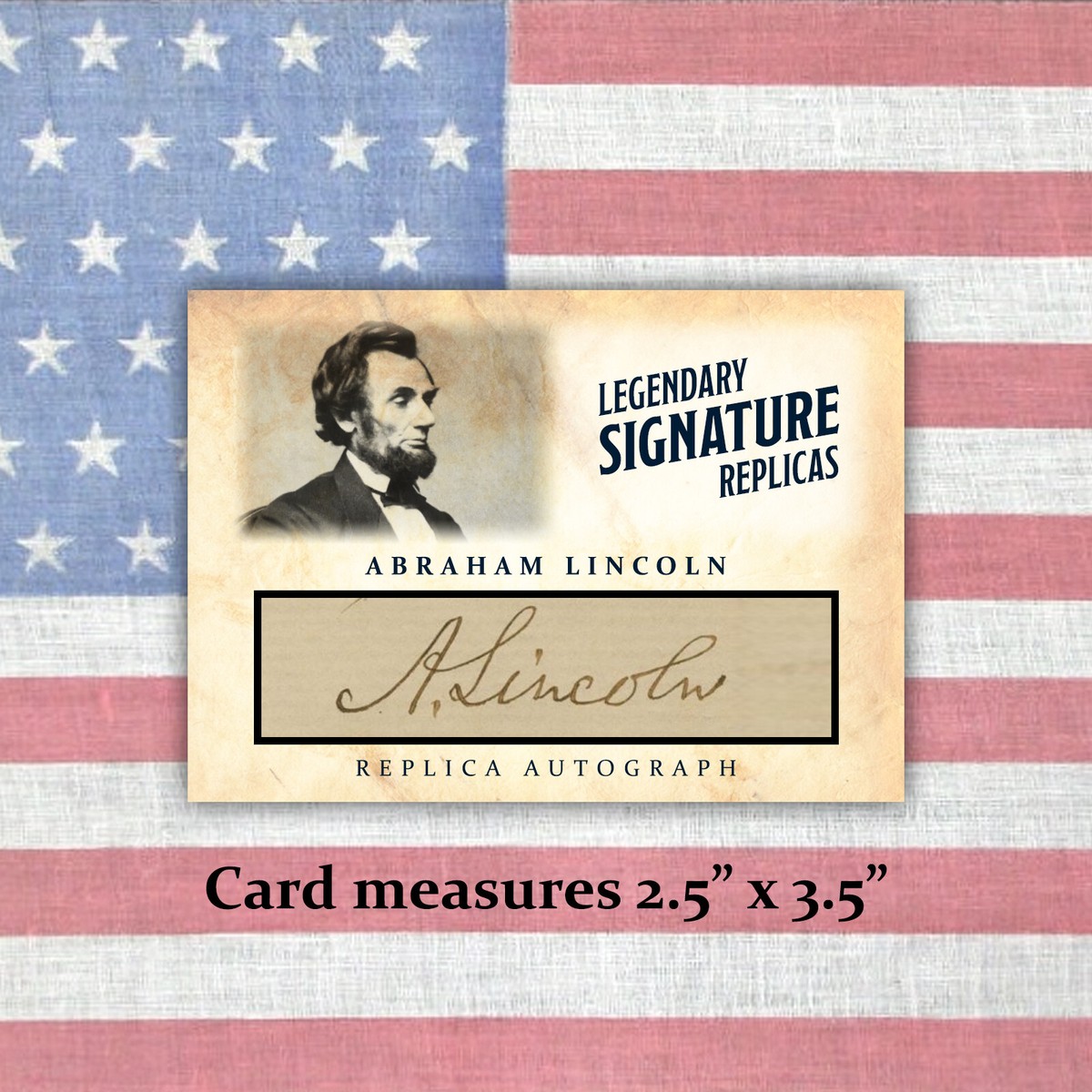 Carte Collection Abraham Lincoln 2024 - Eternal Cut Celebrities Edition #12/50 - Certifiée