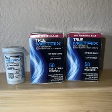Unopened True Matrix 1464 Glucose Blood Test Strips - 3X50 Strips Exp. 25/26
