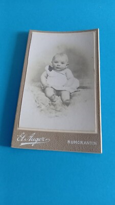CDV FOTO KIND BABY FOTOGRAF AUGER ROMORANTIN