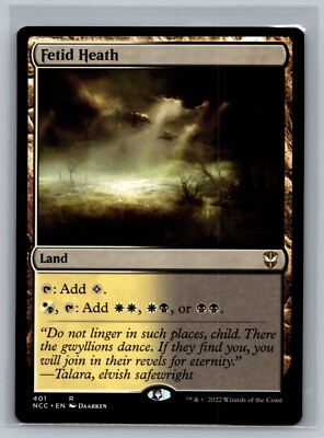 Magic MTG Commander: Streets of New Capenna Fetid Heath #401 TCG CCG