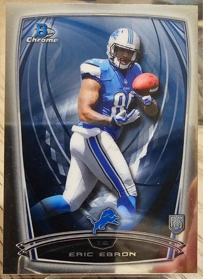 2014 Bowman Chrome Eric Ebron RC #153 Detroit Lions