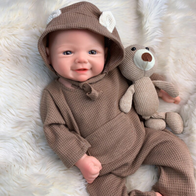 18in Vivienne Newborn Baby Doll Full Slicone Body Anatomically