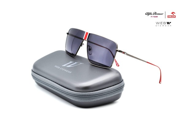 Sunglasses Web Eyewear Alfa Romeo F1 TEAM Edition, Titanium, Valtteri Bottas 