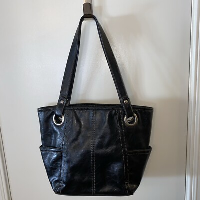 Relic by Fossil Black Synthetic Shoulder Bag Satchel Medium