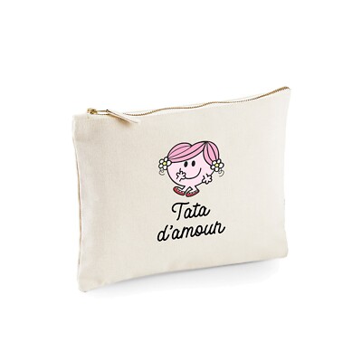 Tasche Etui 100% Baumwolle. Tata D Amour Herz