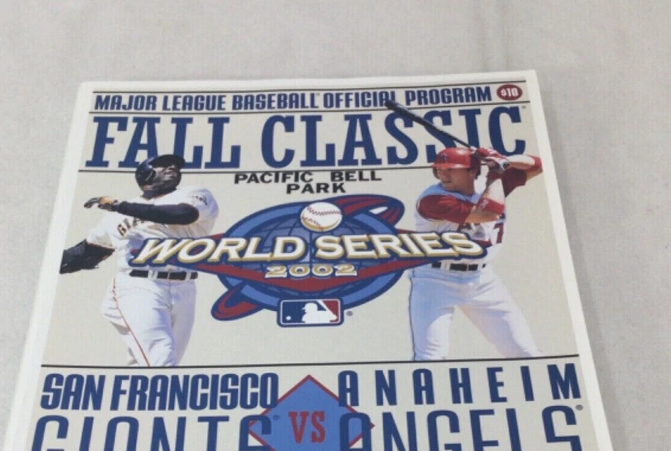 2002 World Series Program Magazine Display San Francisco Gaints / Anaheim Angels - Image 2 of 4