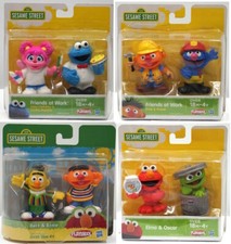 8 Figuren Sesamstra&szlig;e/Sesame Street-Playskool Hasbro Ernie Bert Grover Oscar