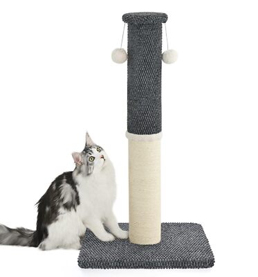 Made4Pets Cat Scratching Post 33'' Tall Scratching Posts for Indoor Cats Adult...