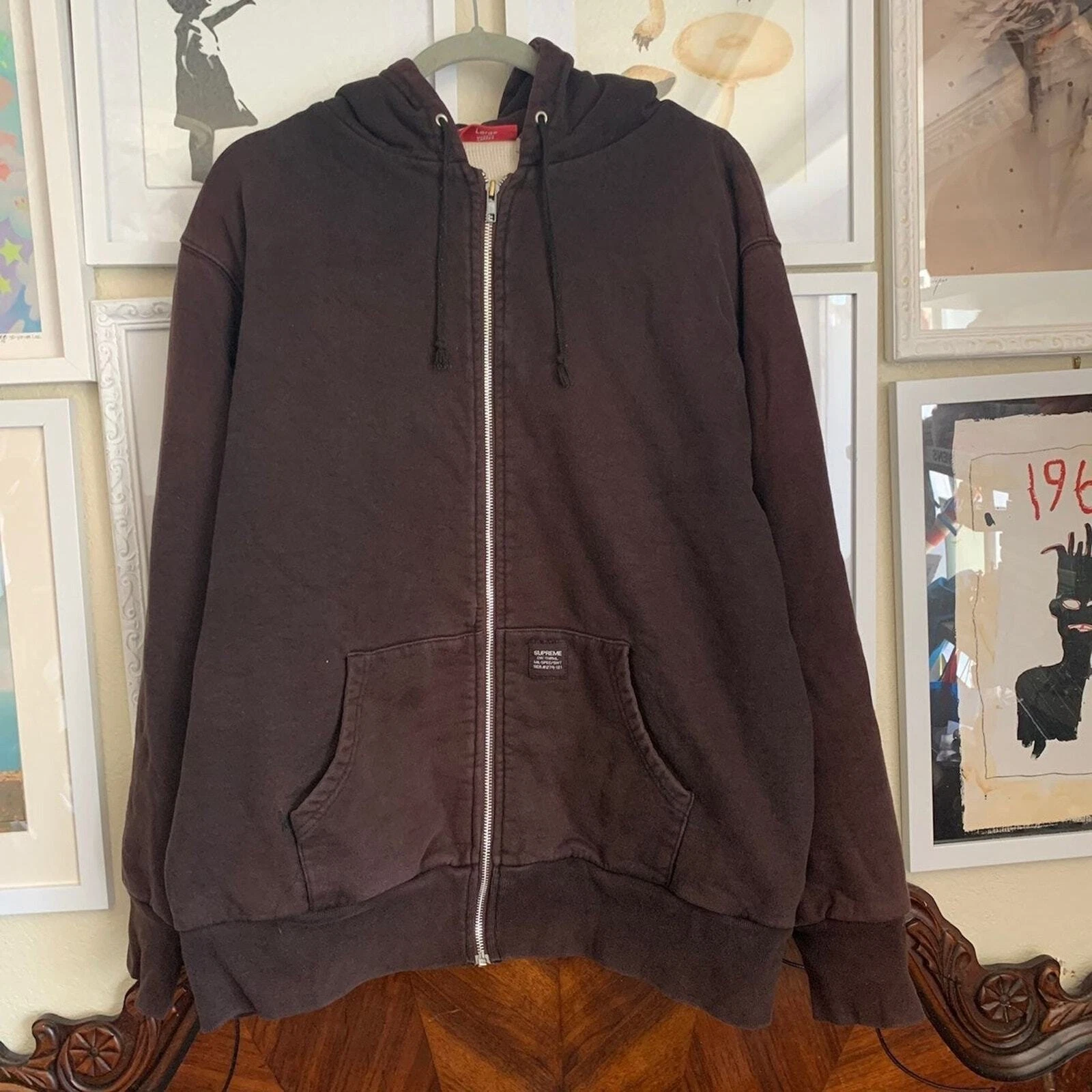 SWEAT À CAPUCHE THERMIQUE SUPREME VINTAGE US L