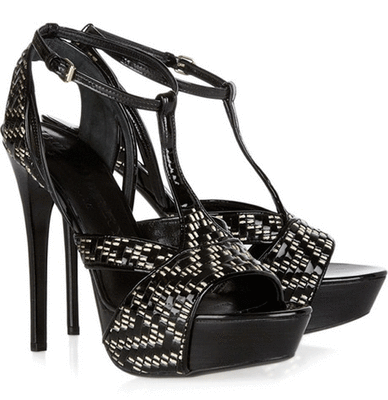 Burberry Prorsum11ss ブラックレザーバイカーサンダル Burberry Prorsum11ss ブラックレザーバイカーサンダル Burberry