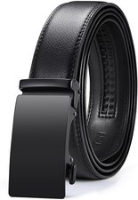 Men's Belt Leather Ratchet Belt for Men Dress Casual Every Day with Adjustable B