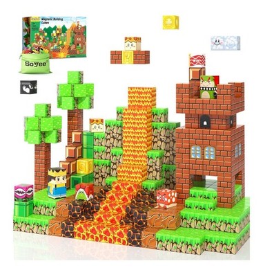 Magnetic Blocks - Build Mine Magnet World Kids Games Magnet Building Toys Kingdo