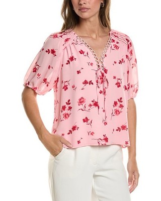 Cece V-Neck Pintuck Blouse Women's
