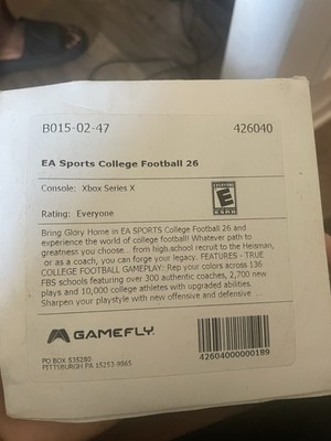 EA SPORTS College Football 26 Game Disc w/ Sleeve - Xbox Series X, E-Everyone