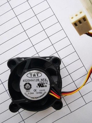 1PCS 4020H1H128 NF4 4020 DC12V 0.15A 4CM 3-Wire Silent Cooling Fan #hj