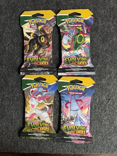 Pokemon Sword & Shield Evolving Skies Booster Pack Art Set – Boomerang