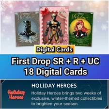 Topps Marvel Collect Holiday Heroes First Drop SR+R+UC 18 Cards