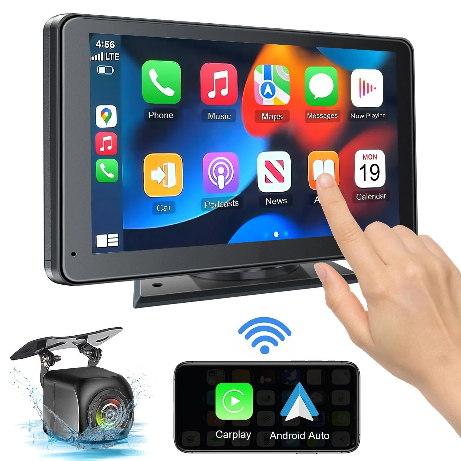!NEW in BOX! HIEHA 7" Wireless CarPlay/Android auto Stereo | Free Backup Camera