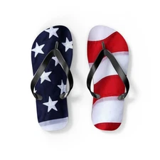 American Flag Flip Flops, Sandals Slides, Summer Footwear, Brand New