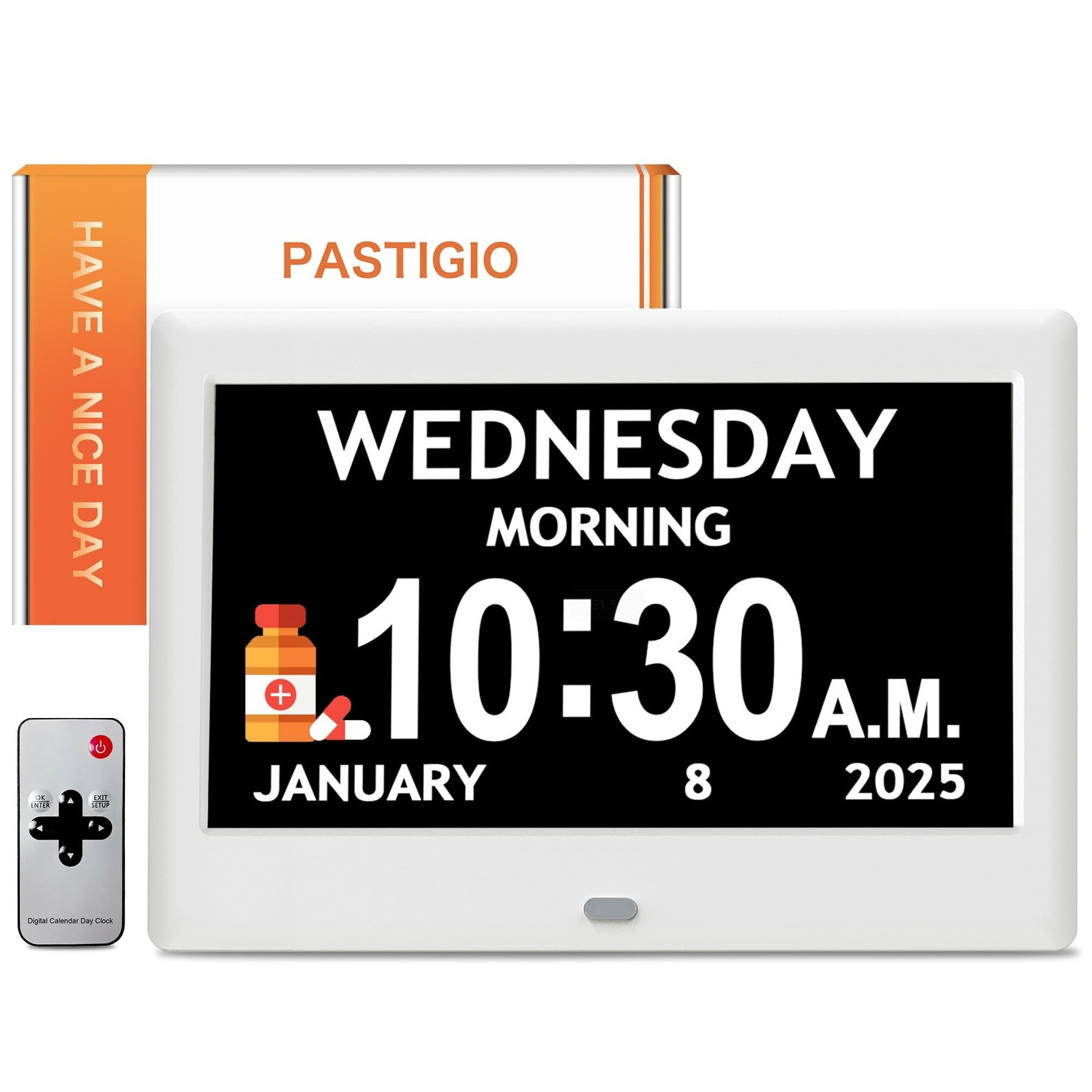 2025 NEW, Digital Clocks, 7'' Dementia Clock with Date and Time for Elderly, ...
