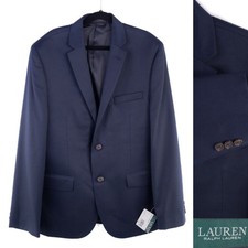 Lauren Ralph Lauren Mens Navy Blue Blazer Jacket Size 18R two button