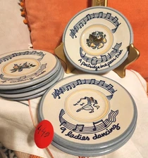 LOUISVILLE STONEWARE SERIES OF 6 +1 PLATES  (FROM 12 RELEASED ANNUALLY.6.5" EA