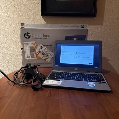 HP Chromebook 11.6'' Gray, Intel Processor Chrome OS Model 11-v031nr 