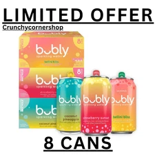 bubly Sparkling Water Variety Pack, 12 fl oz., 24 pk. LIMITED TIME!!!
