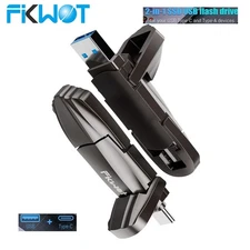 Fikwot External SSD 1TB 512GB USB 3.2 Gen2 Solid State Drive for iPhone 15/16 PC