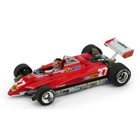 Ferrari 126 C2 G.Villeneuve 1982 N.27 Brazil Gp + Pilota 1:43 Brumm Formula 1 -D
