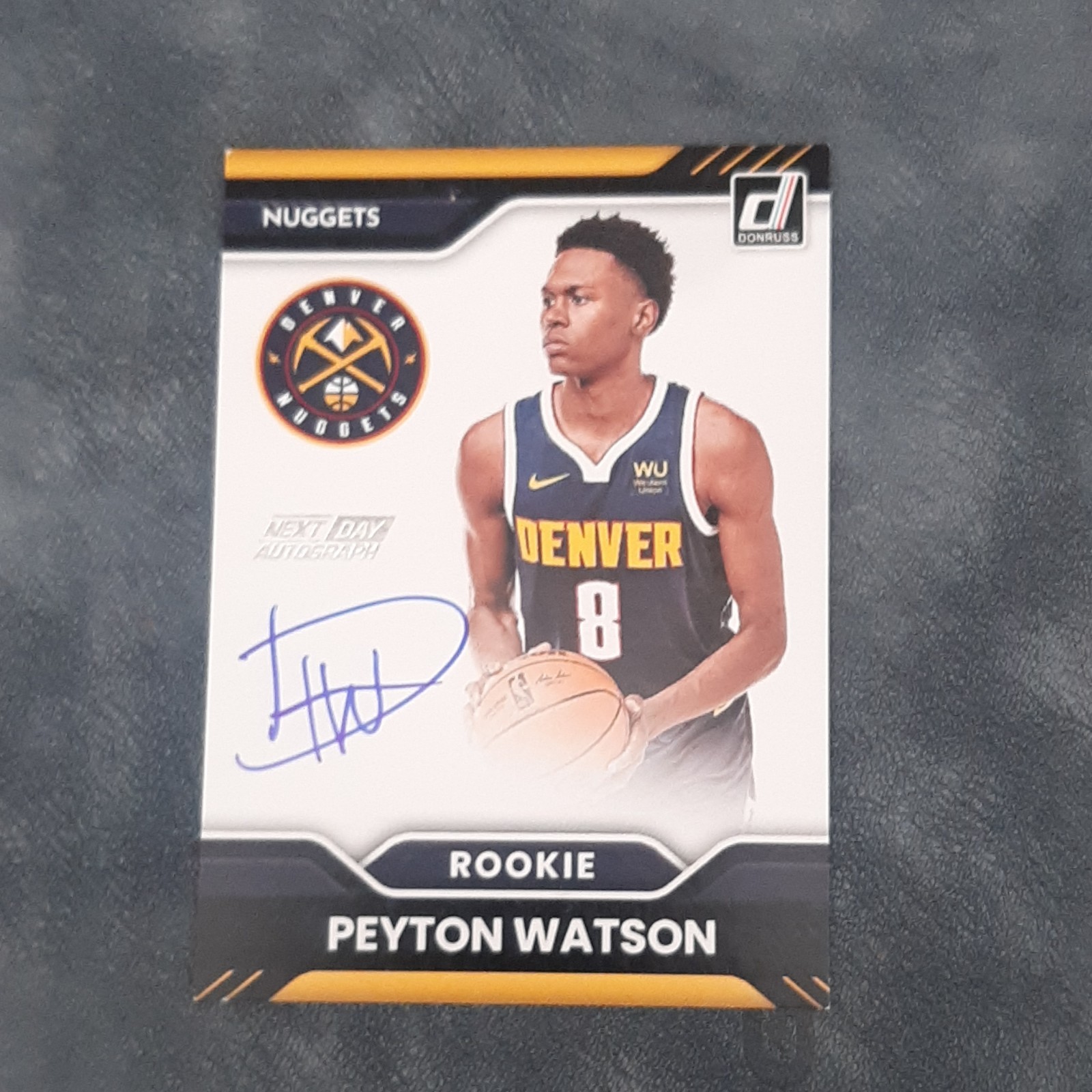 2022-23 Panini Donruss Peyton Watson "Next Day" Auto ND-PWN