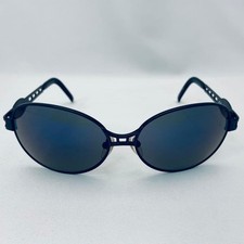 Jean Paul Gaultier 58-6112 Sunglasses Black Frame Blue Mirror Lens Japan