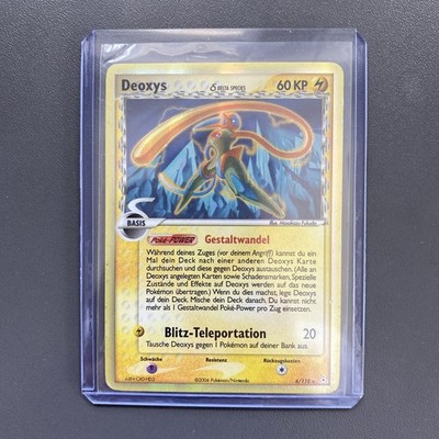 Deoxys Delta Species Holo Rare 6/110 Aus Ex Holo Fantoms Pokémon Card
