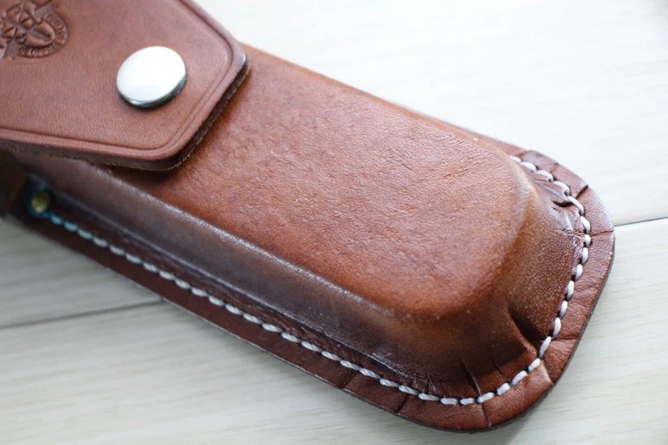 AL MAR SERE 3003A Folding Knife 4.5" Blade Micarta Handle Japan Near Mint E4 - Image 3 of 4