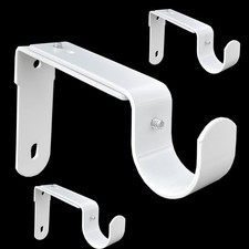 Adjustable Curtain Rod Brackets,Fits up to 1 inch, 1-1/8 inch and 1-1/4 inch ...