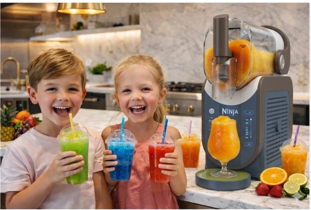 Ninja SLUSHi FS301EU Slush-Eismaschine Blau Grau