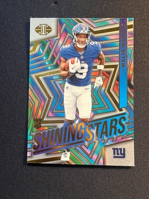 2024 Panini Illusions Shining Stars Rookie Card #5 Malik Nabers New York Giants