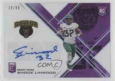 2017 Elite Draft Picks Aspirations Purple 28/99 Shock Linwood Rookie Auto RC 0w8